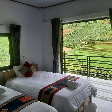 Mu Cang Chai Dong Suoi H'Mong Homestay & Bungalow - Trek & Vegetarian Food מראה חיצוני תמונה