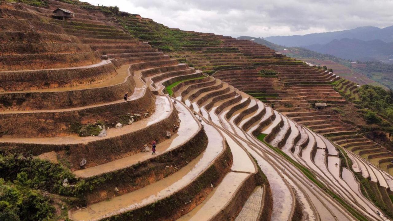 Mu Cang Chai Dong Suoi H'Mong Homestay & Bungalow - Trek & Vegetarian Food מראה חיצוני תמונה