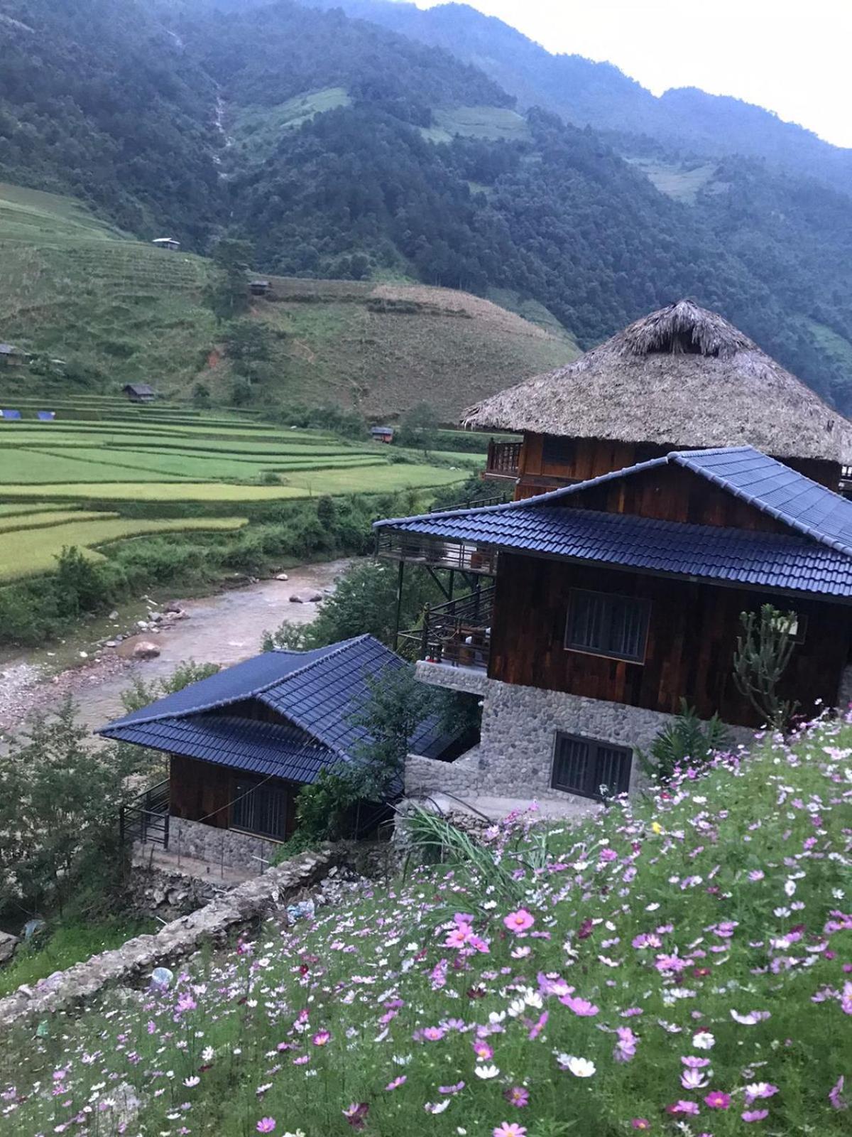Mu Cang Chai Dong Suoi H'Mong Homestay & Bungalow - Trek & Vegetarian Food מראה חיצוני תמונה